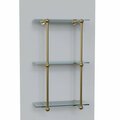 Designs Of Distinction Traditional Bistro Shelf Kit - 3 Shelves - Polished Brass 01TRAD1236PB1